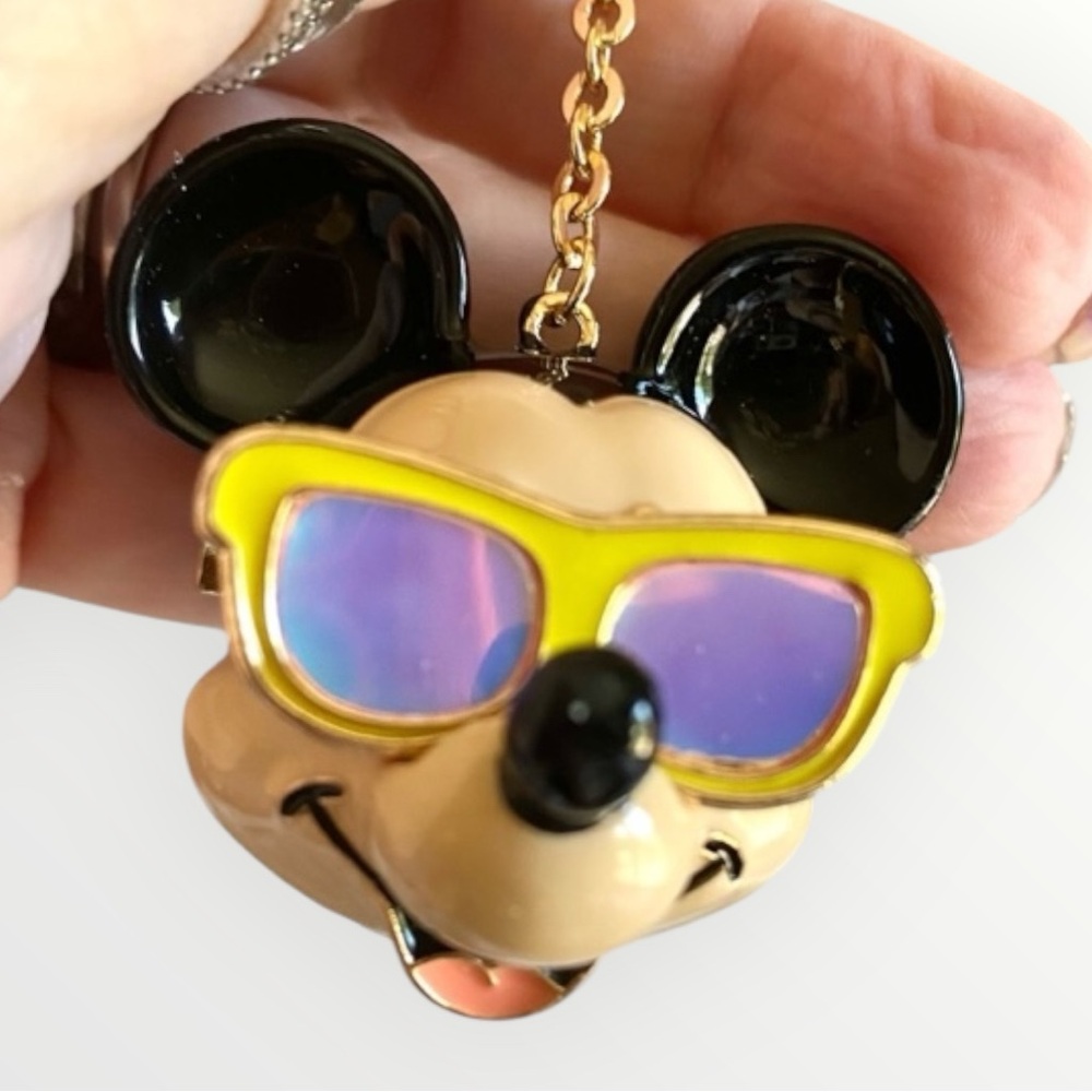 BaubleBar Disney Mickey Mouse Holographic sunglasses Keychain or bag charm NEW